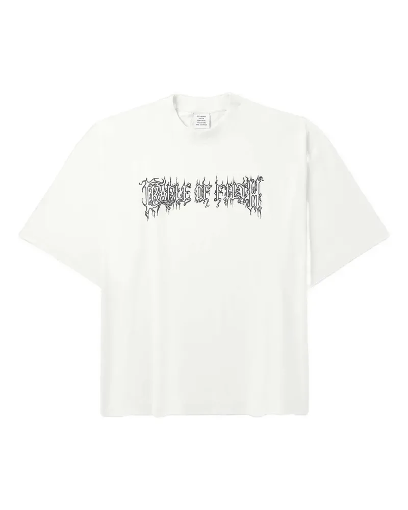 VETEMENTS T-Shirt mit grafischem Print - Weiß Weiß