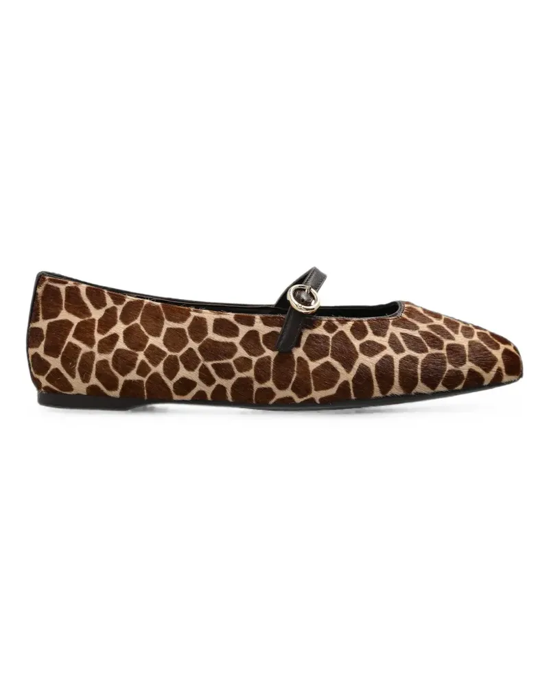 Kate Spade Halo giraffe-motif ballet flats - Braun Braun