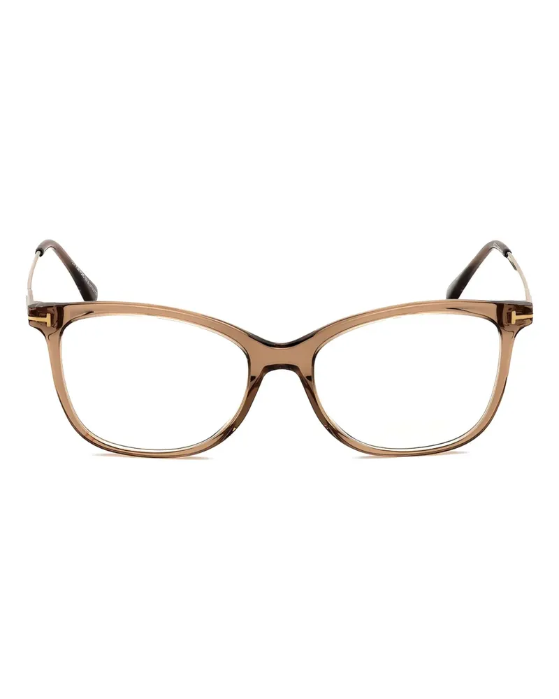 Tom Ford Brille mit eckigem Gestell - Braun Braun