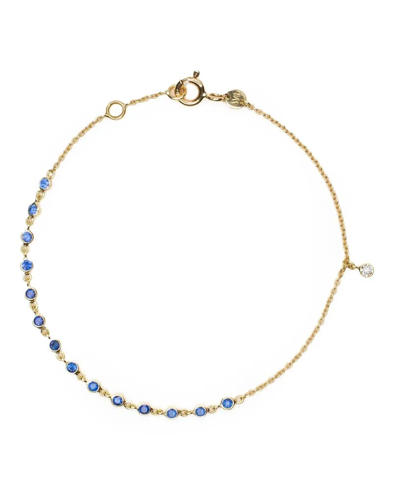WHITE BIRD 18kt Gelbgoldarmband mit Saphiren - Blau Blau