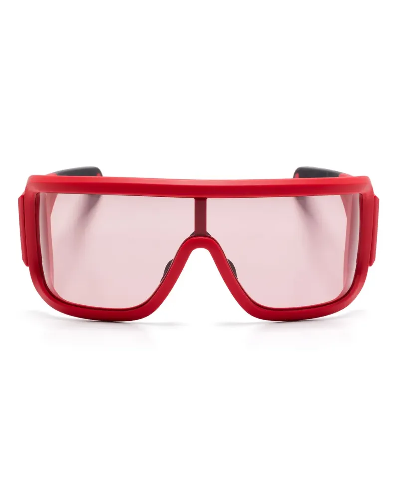 Moncler Eckige Snowseeker Sonnenbrille - Rot Rot