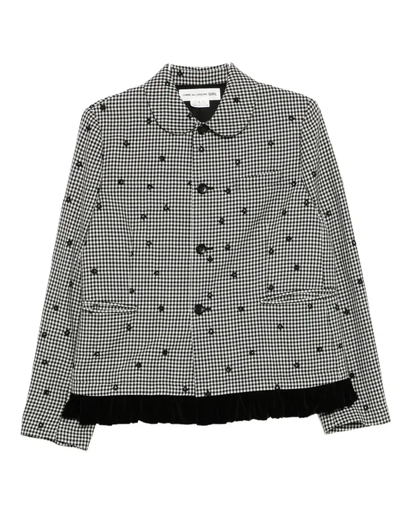 Comme des Garçons checked jacket - Schwarz Schwarz