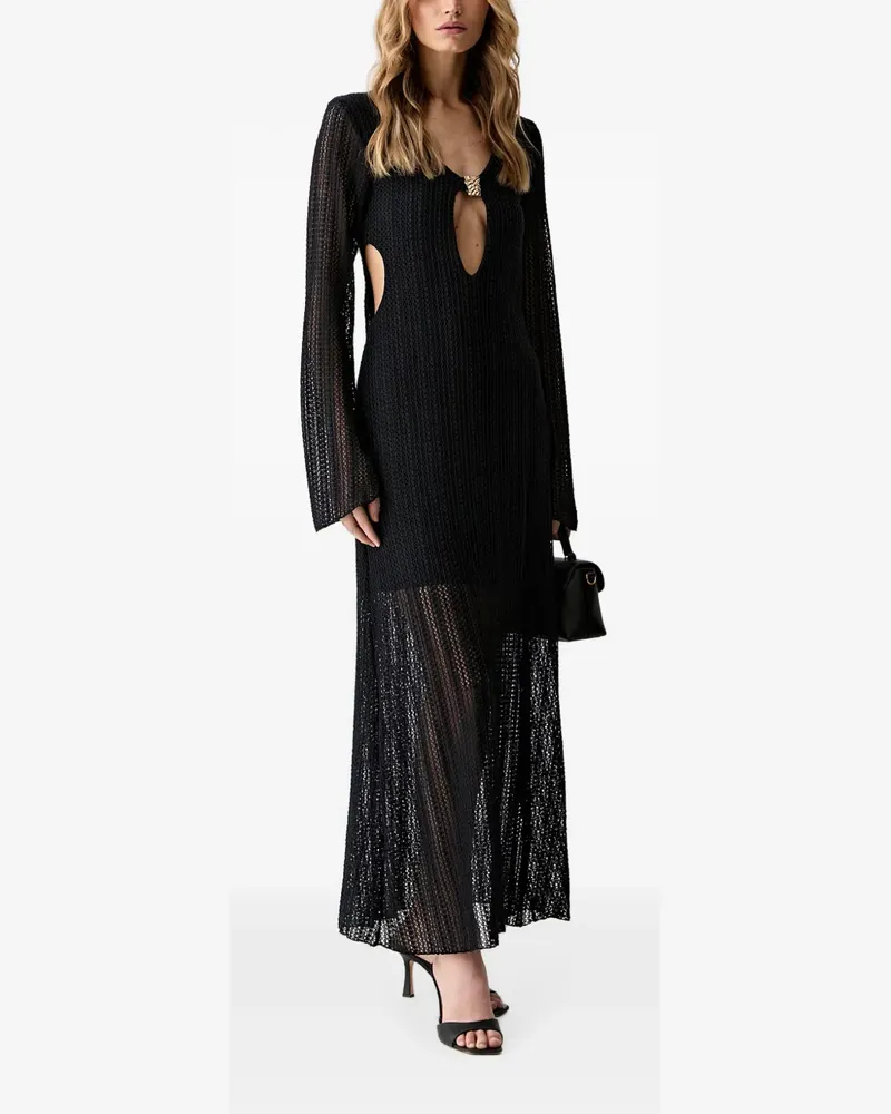 HAVEONE Kleid mit Cut-Outs - Schwarz Schwarz