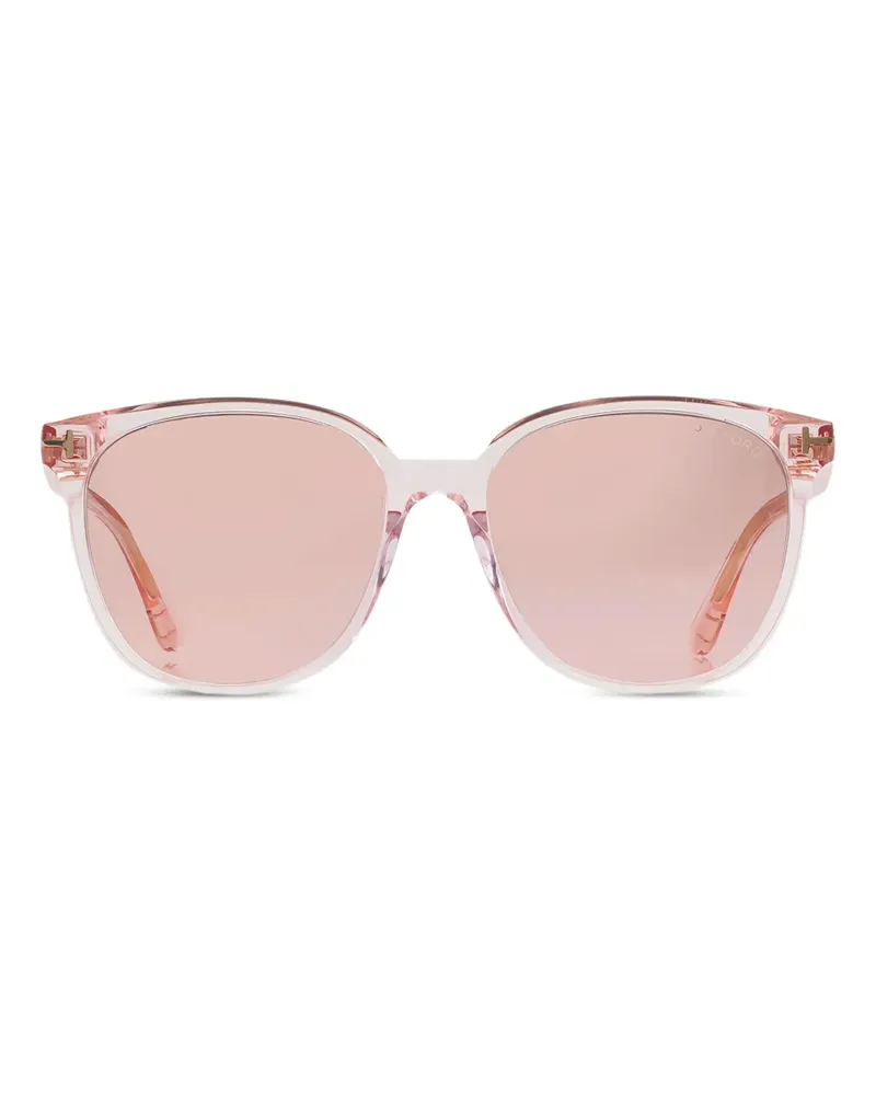 Tom Ford Sonnenbrille mit rundem Gestell - Rosa Rosa