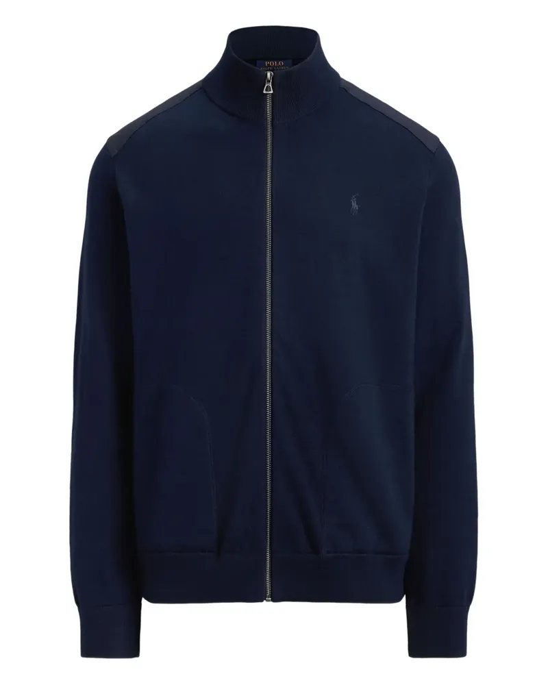 Ralph Lauren high-neck zip-up cardigan - Blau Blau