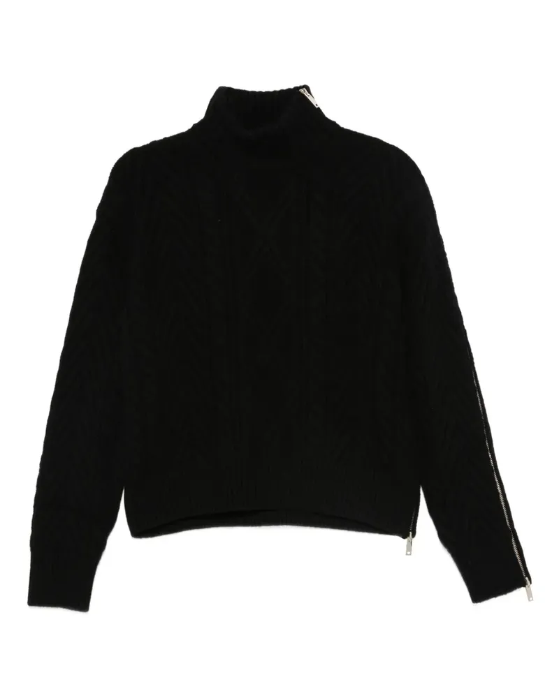 Semicouture Strick mit Reißverschlussdetail - Schwarz Schwarz