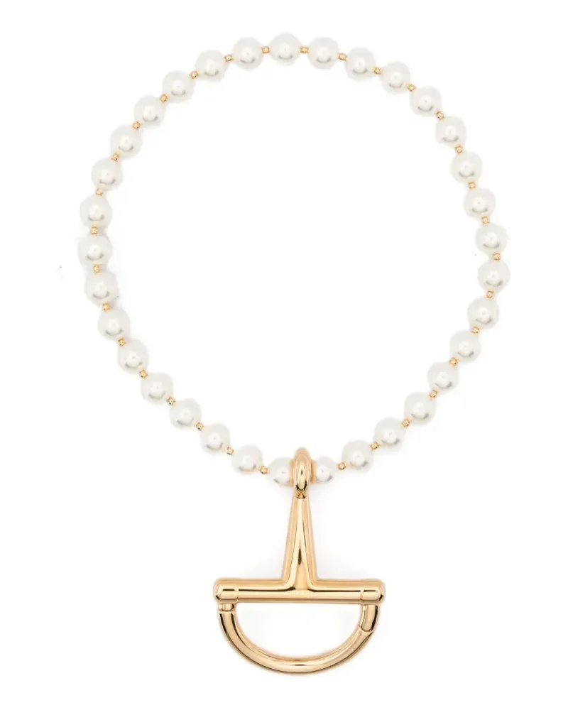 Gucci Armband mit Kunstperlen - Weiß Weiß