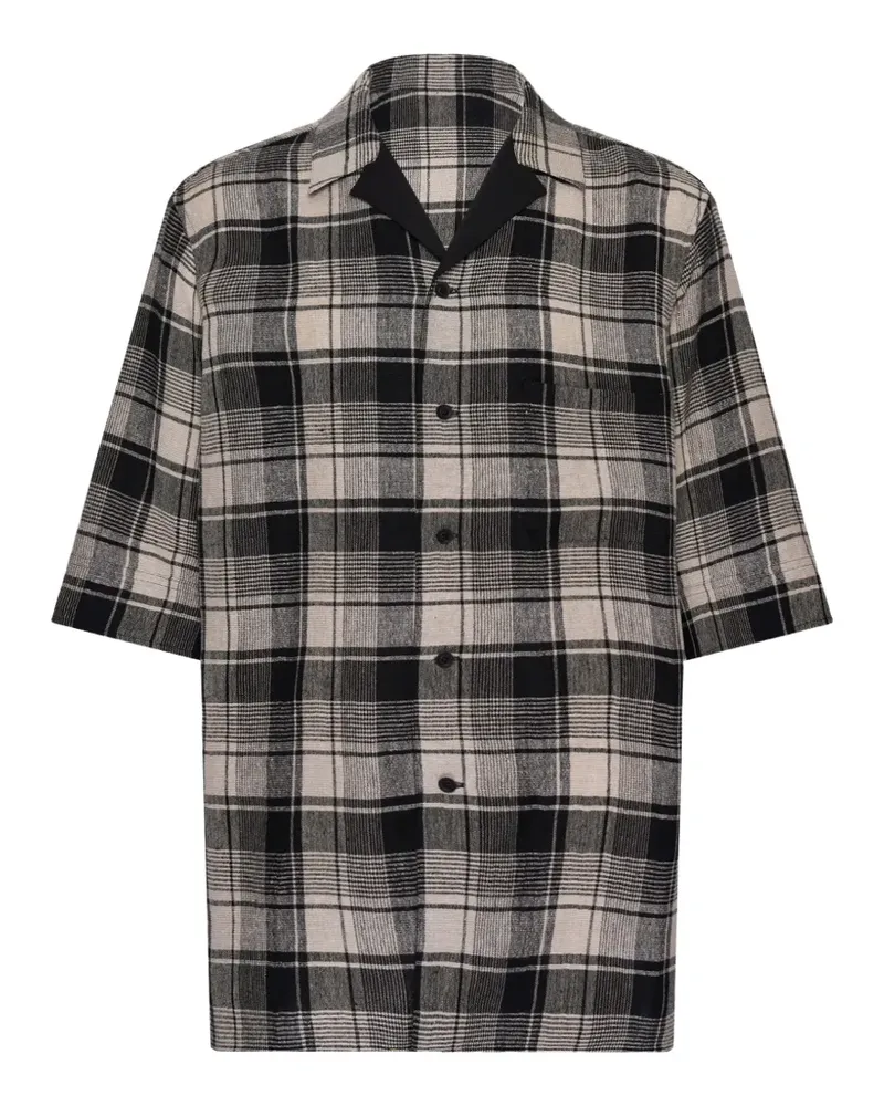 Yohji Yamamoto plaid shirt - Nude Nude