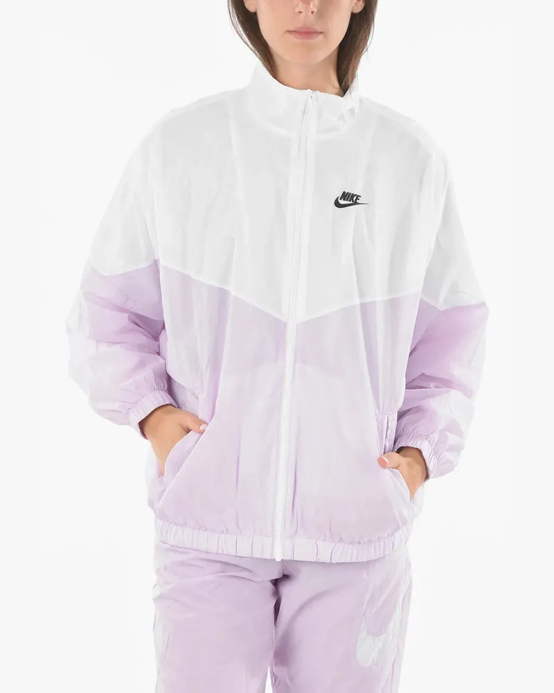 Nike Jacke mit Logo-Stickerei - Weiß Weiß