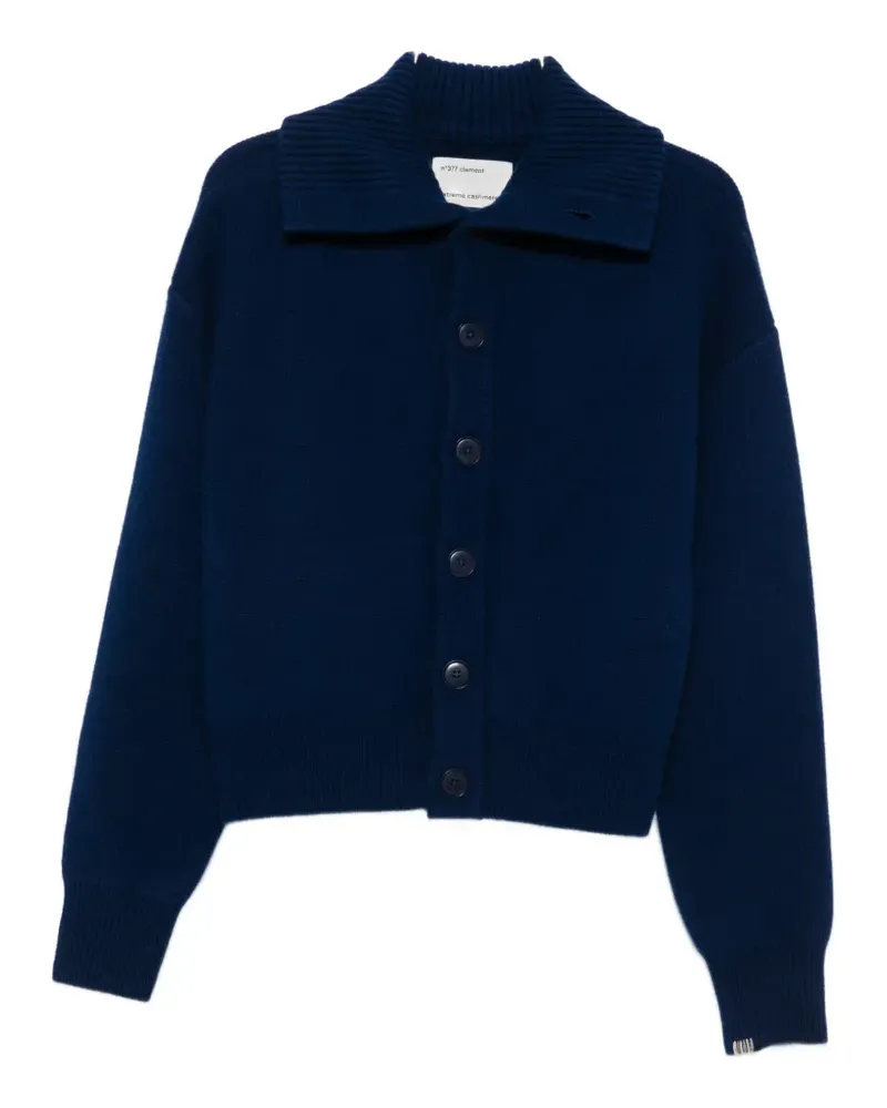 extreme cashmere Clement button-up cardigan - Blau Blau