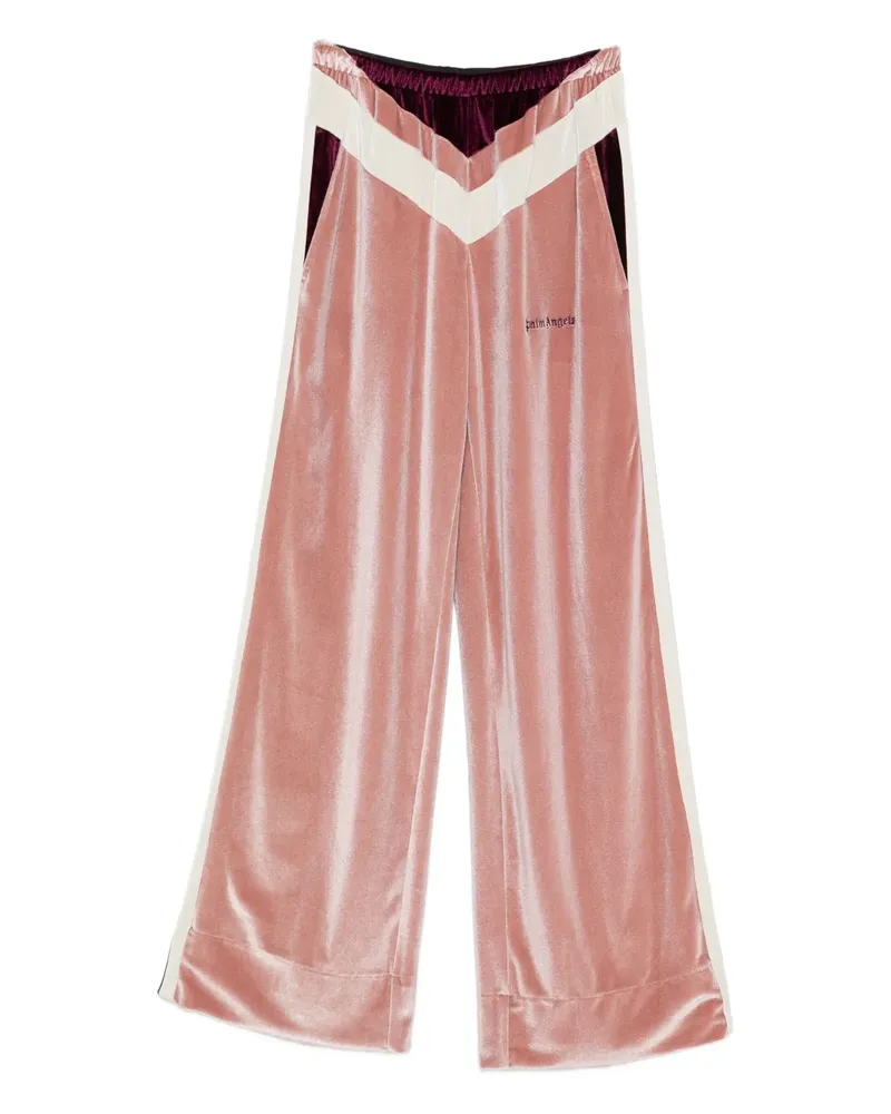 Palm Angels stripe-detail chenille track pants - Rosa Rosa
