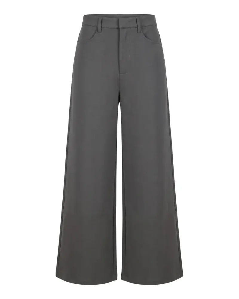 Max Mara Max Mara Palazzohose mit weitem Bein - Grau Grau