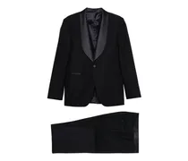 Anzug mit Satinbesatz (3er-Set) - Blau