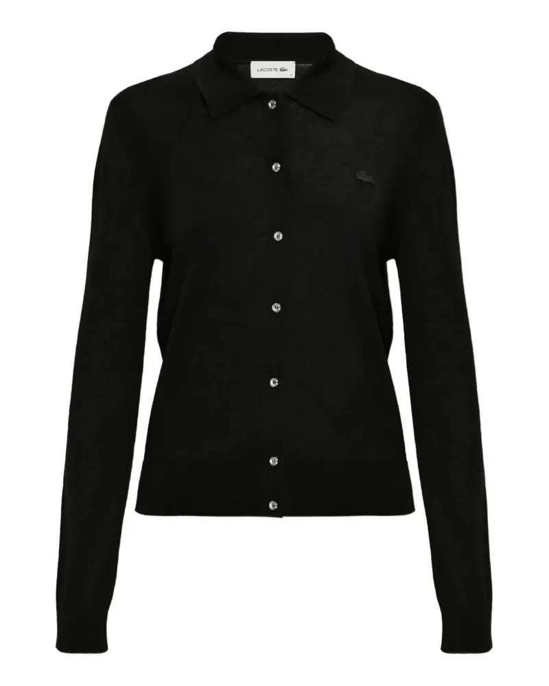 Lacoste Cardigan mit Diamanté-Knöpfen - Schwarz Schwarz