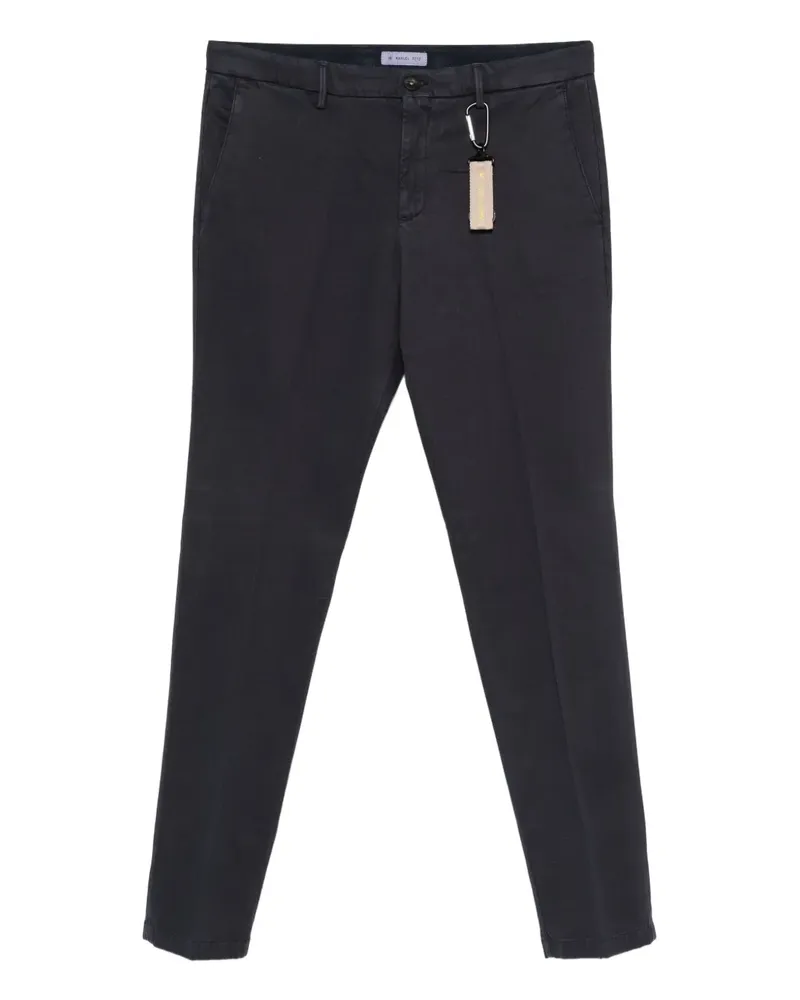 Manuel Ritz Skinny-Hose mit Anhänger-Applikation - Blau Blau