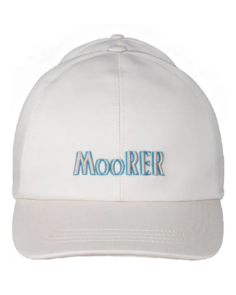 MOORER Robinson-Si logo-embroidered baseball cap - Nude Nude
