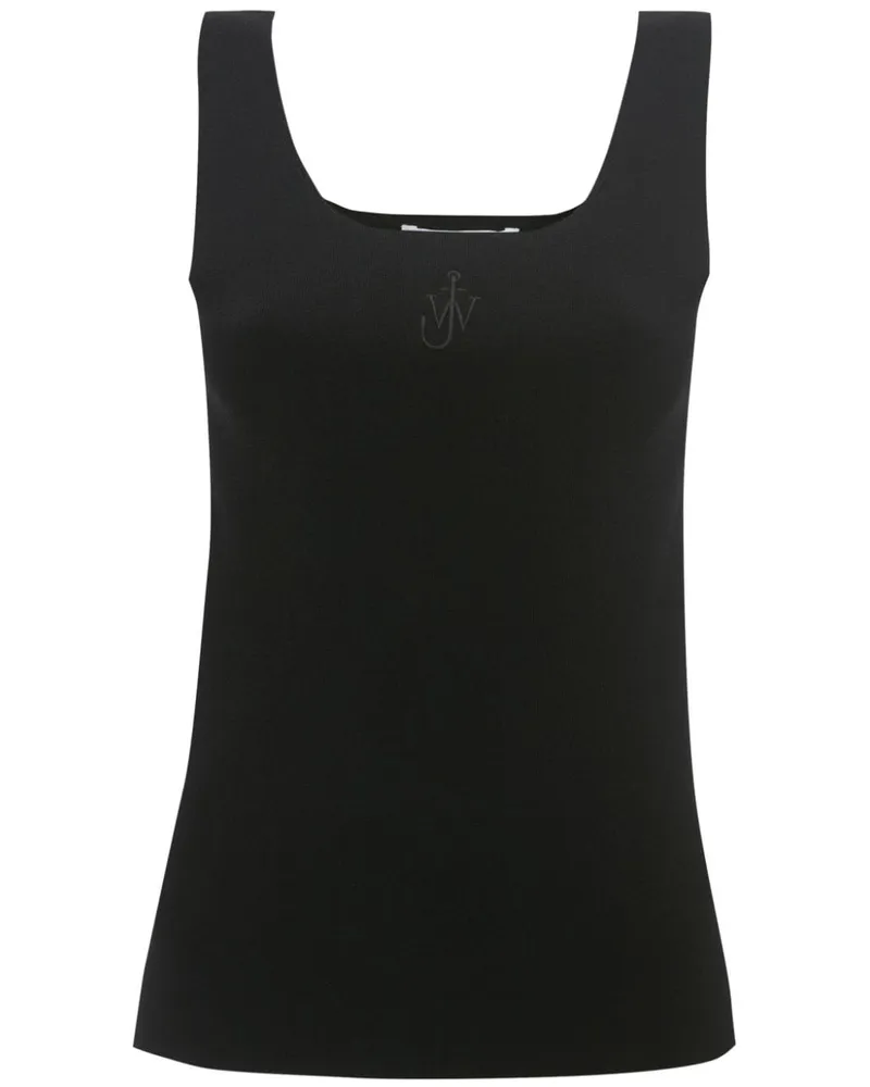 J.W.Anderson Besticktes Top - Schwarz Schwarz