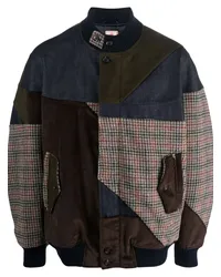 Baracuta Bomberjacke im Patchwork-Look Grün