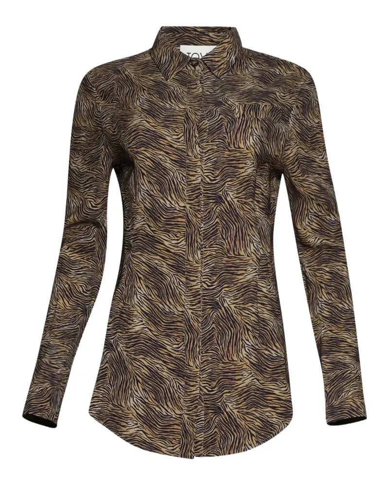 TOVE Elvin zebra-print shirt - Nude Nude