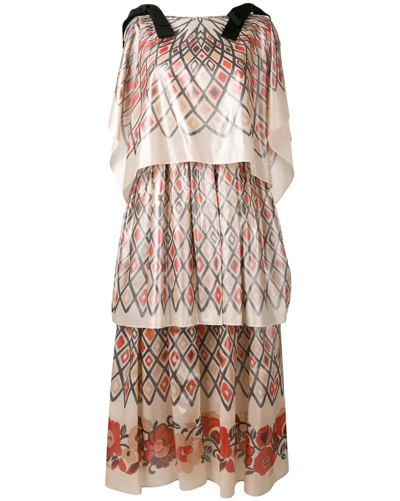 Fendi Kleid mit geometrischem Muster - Nude Nude