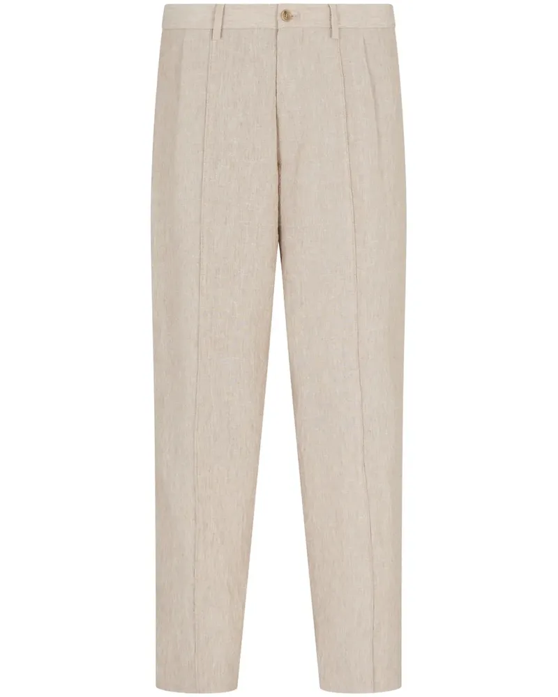 Giorgio Armani Hose aus Leinen - Nude Nude