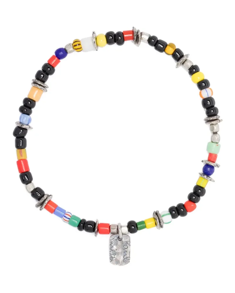 Paul Smith Armband mit Logo-Anhänger Silber