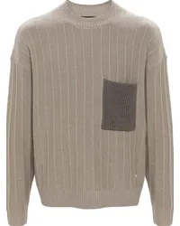 Emporio Armani Pullover mit aufgesetzter Tasche Nude