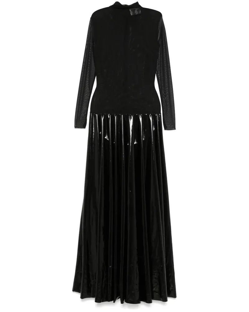 ATU Body Couture Maxikleid mit Kontrasteinsatz - Schwarz Schwarz
