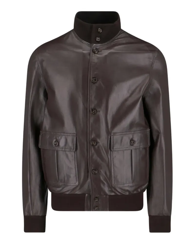 Valstar buttoned flap-pocket jacket - Braun Braun