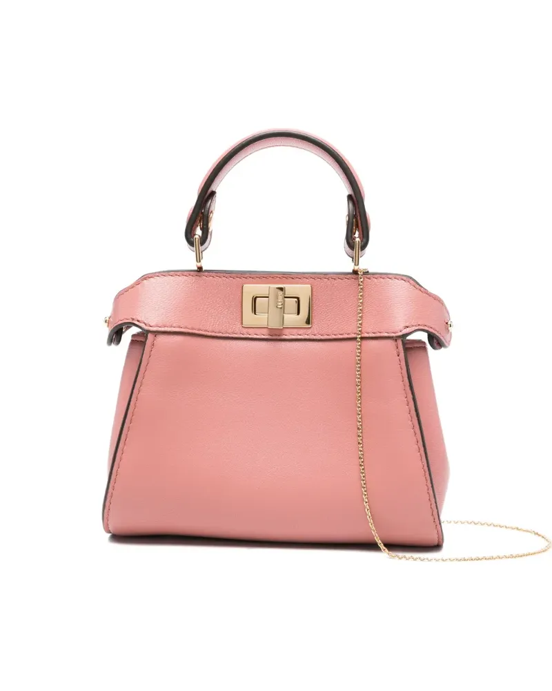 Fendi Nano Peekaboo Mini-Tasche mit Henkel - Rosa Rosa