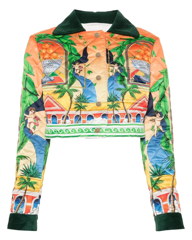 Casablanca Paris Triomphe d'Orange Cropped-Jacke Orange