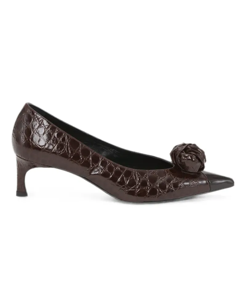 ROTATE Birger Christensen Pumps aus Leder - Braun Braun