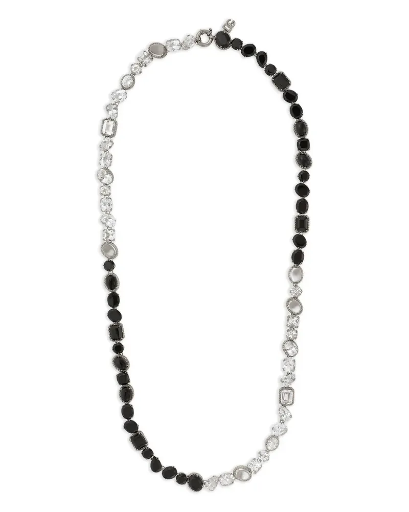 Dolce & Gabbana 18kt Anna Weißgoldhalskette mit Topas und Spinell - Silber Silber