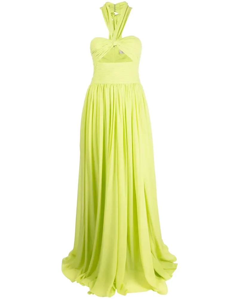 Elie Saab Neckholder-Abendkleid - Grün Grün