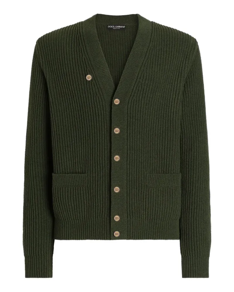 Dolce & Gabbana Gerippter English Cardigan - Grün Grün