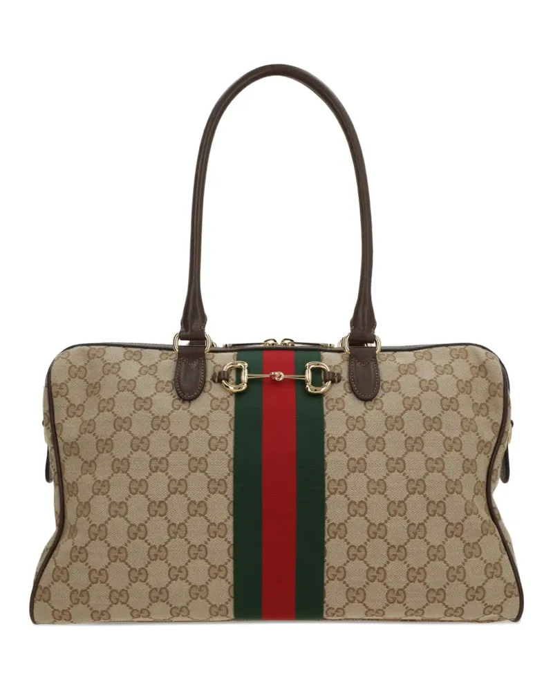 Gucci Große Borsetto Reisetasche - Nude Nude