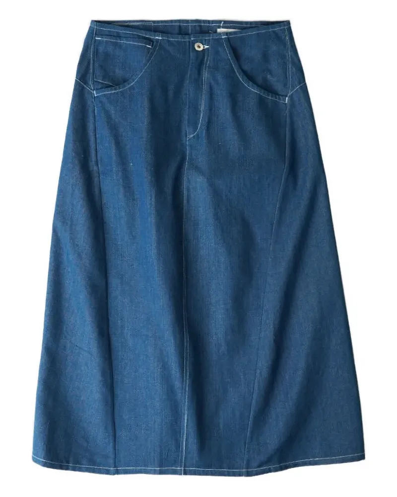 STORY mfg. A-Linien-Rock mit Taschen - Blau Blau