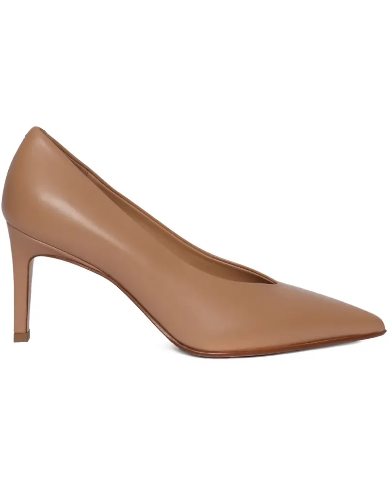 Sergio Levantesi 70mm Galassia56 leather pumps - Nude Nude