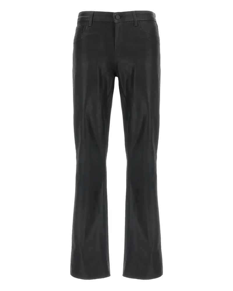 L'Agence Sneeki coated flared jeans - Schwarz Schwarz