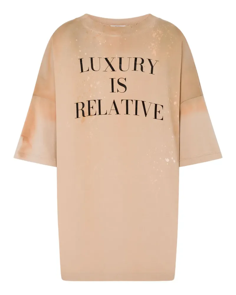Moschino T-Shirt aus Baumwolle - Braun Braun