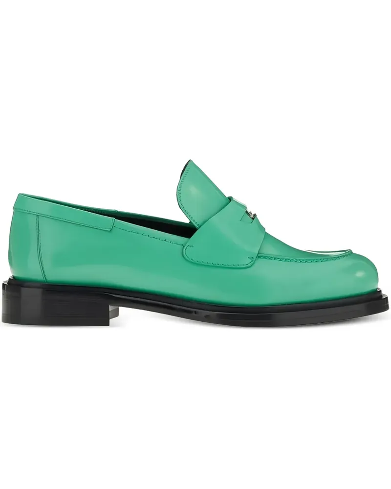 Ferragamo peny-strap leather loafers - Grün Grün