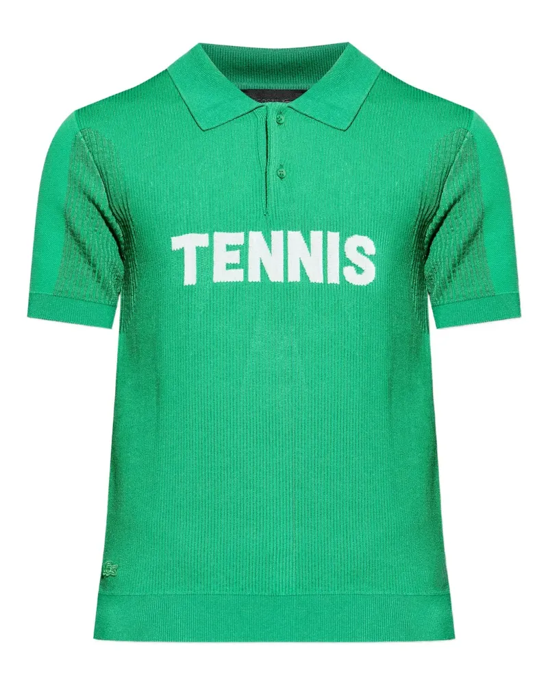 Lacoste Geripptes Poloshirt - Grün Grün