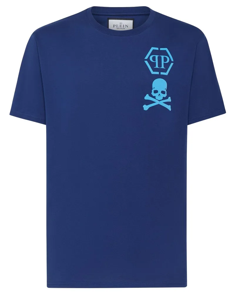 Philipp Plein T-Shirt mit Logo-Print - Blau Blau