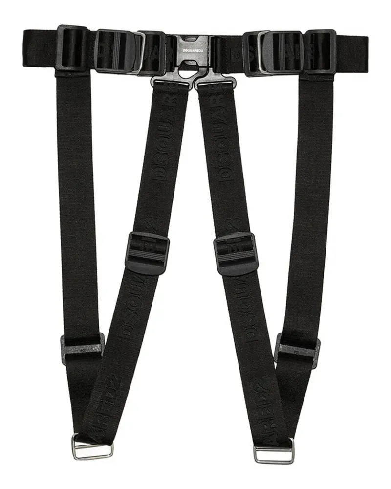 Dsquared2 Logo-tape harness belt - Schwarz Schwarz