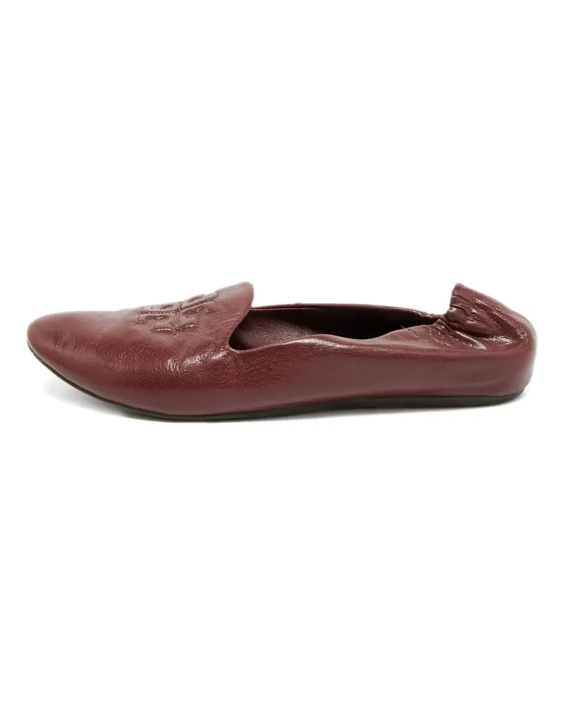 Tory Burch Reva leather ballet flats - Rot Rot