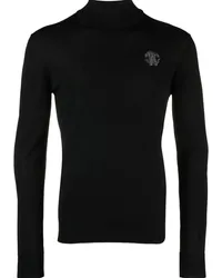 Roberto Cavalli Pullover mit Stehkragen Schwarz