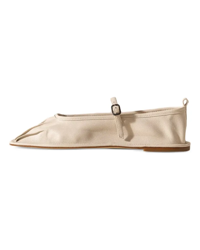 HEREU Dansa Mary-Jane-Ballerinas mit plissierter Kappe - Nude Nude