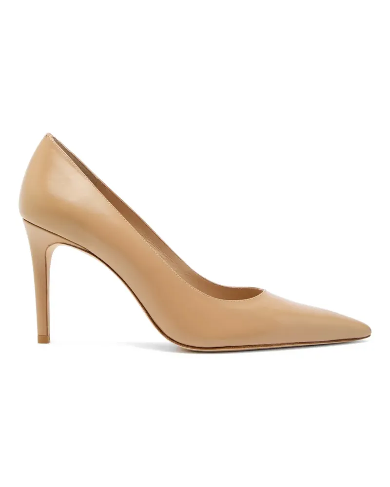 Stuart Weitzman Power pointed pumps - Nude Nude