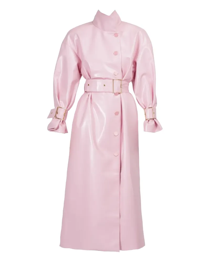 Rowen Rose Trenchcoat mit Gürtel - Rosa Rosa