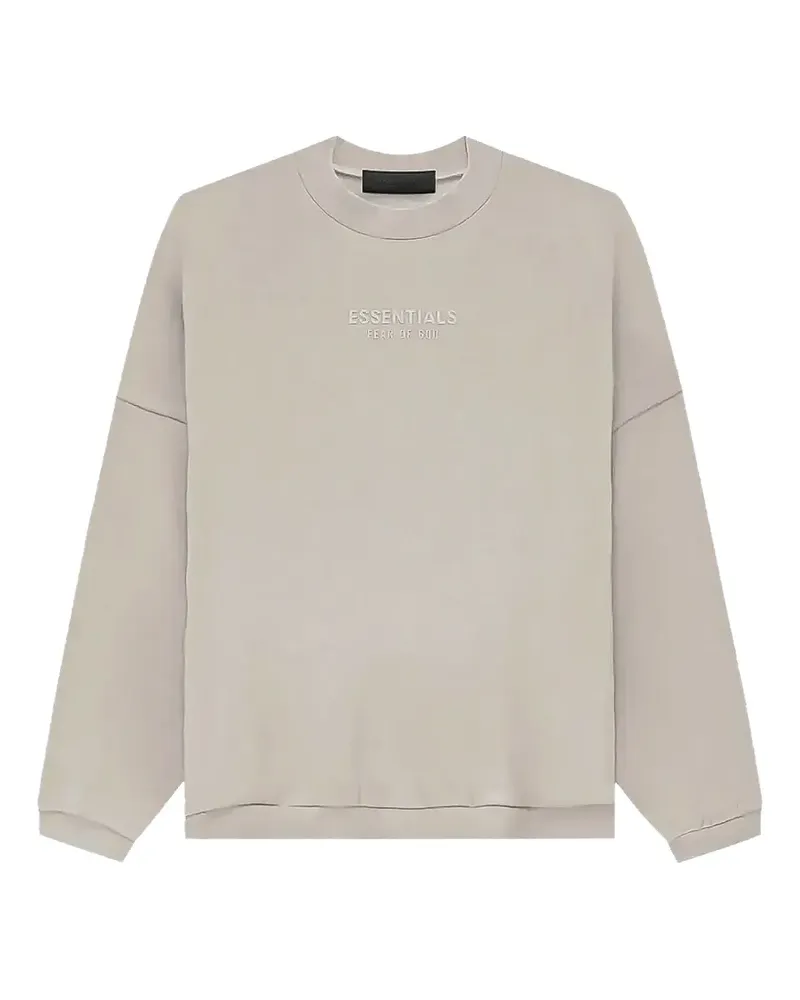 Fear of God logo-print dropped-shoulder sweatshirt - Nude Nude